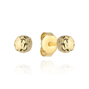 ⭐ Kolczyki kulki super lekkie diamentowane 5 mm pr. 333 ♥ Ergold