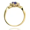 Goldener Diamantring EY-76 Saphir | ergold