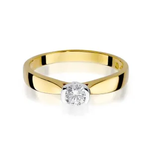 Złoty Pierścionek 585 z diamentem brylant 0,30ct