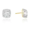 Złote kolczyki próba 585 z brylantami 1.00ct
