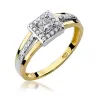 Złoty Pierścionek 585 z diamentem brylant 0,29ct