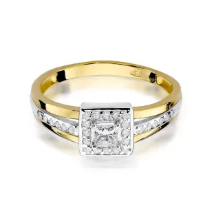 Złoty Pierścionek 585 z diamentem brylant 0,29ct