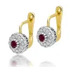 ZŁOTE KOLCZYKI Z BRYLANTEM | ERgold