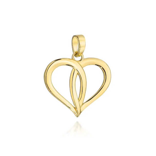 ⭐ Zawieszka złota splecione łezki w kształcie serca ♥ Ergold