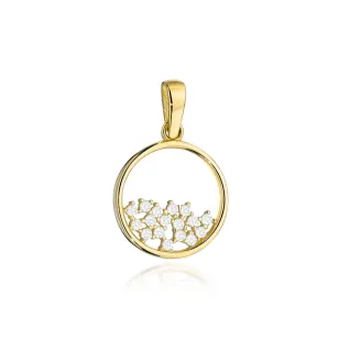 ⭐ Zawieszka złota ring z cyrkoniami ♥ Ergold
