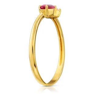 Goldring mit Strasssteinen SQUARE P2.1296 | ergold