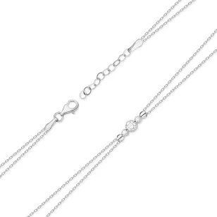 Bransoletka złota 585 z diamentami 0.13ct