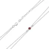 Bransoletka złota 585 z Rubinem i Diamentami 0.15ct