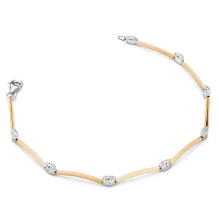 Bransoletka złota 585 z Diamentami 0.04ct
