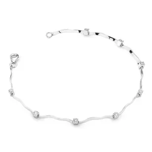 Bransoletka złota 585 z Diamentami 0.08ct