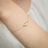 ⭐ Bransoletka złote owale i diamentowane kulki ♥ Ergold