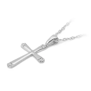 Złoty krzyżyk 585 z Diamentami 0,02ct