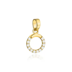 ⭐ Zawieszka złota ring zdobiony cyrkoniami ♥ Ergold