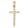 Złoty krzyżyk 585 z Diamentami 0,39ct