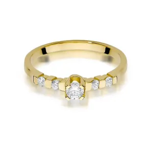 Złoty pierścionek z diamentem EY-384 0,35ct
