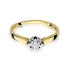 Złoty pierścionek z diamentem EY-62 0,15ct