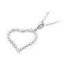 Złota Zawieszka Serce 585 z Diamentami 0,35ct
