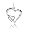 Złota Zawieszka Serce 585 z Diamentami 0,015ct
