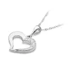 Złota Zawieszka Serce 585 z Diamentami 0,06ct