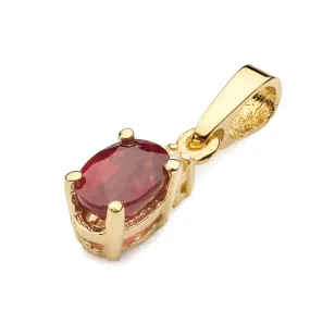 Złota Zawieszka 585 z Rubinem i Diamentem 0,60ct