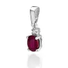 Złota Zawieszka 585 z Rubinem i Diamentem 0,60ct