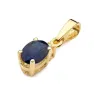 Złota Zawieszka 585 z Szafirem i Diamentem 0,70ct