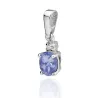 Złota Zawieszka 585 z Tanzanitem i Diamentem 0,40ct