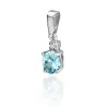 Złota Zawieszka 585 z Topazem i Diamentem 0,50ct