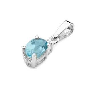 Złota Zawieszka 585 z Topazem i Diamentem 0,50ct