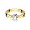 Złoty pierścionek z diamentem EY-408 0,25ct