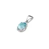 Złota Zawieszka 585 z Diamentami i Topazem 3,00ct