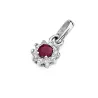 Złota Zawieszka 585 z Diamentami i Rubinem 0,15ct