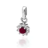 Złota Zawieszka 585 z Diamentami i Rubinem 0,15ct