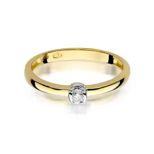 Złoty pierścionek z diamentem EY-131 0,10ct