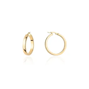 ⭐ Kolczyki złote kółka na angielskim zapięciu 1,8cm ♥ Ergold