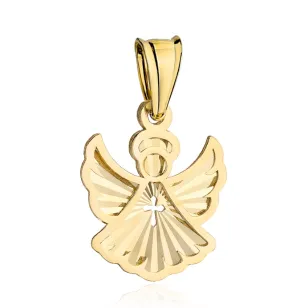 ⭐ Zawieszka złota diamentowany aniołek ♥ Ergold
