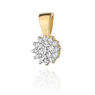 Złota Zawieszka 585 z Diamentami 0,10ct