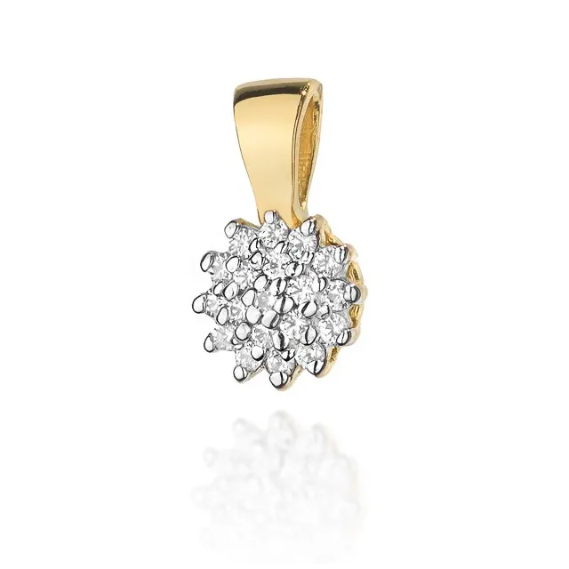 Złota Zawieszka 585 z Diamentami 0,10ct