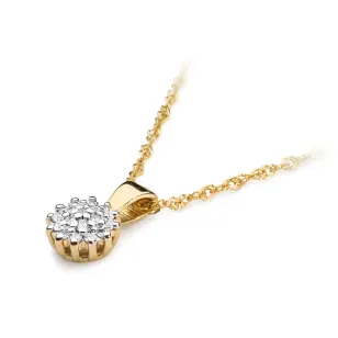 Złota Zawieszka 585 z Diamentami 0,10ct