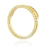 Złota Zawieszka Okrąg 585 z Diamentami 0,20ct