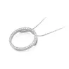 Złota Zawieszka Okrąg 585 z Diamentami 0,20ct