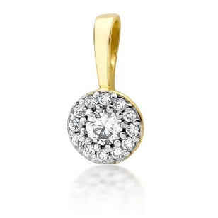 Złota Zawieszka 585 z Diamentami 0,22ct