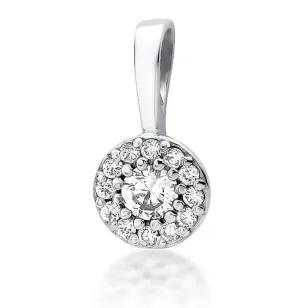 Złota Zawieszka 585 z Diamentami 0,22ct