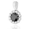 Złota Zawieszka 585 z Diamentami i Czarnym Diamentem 0,50ct