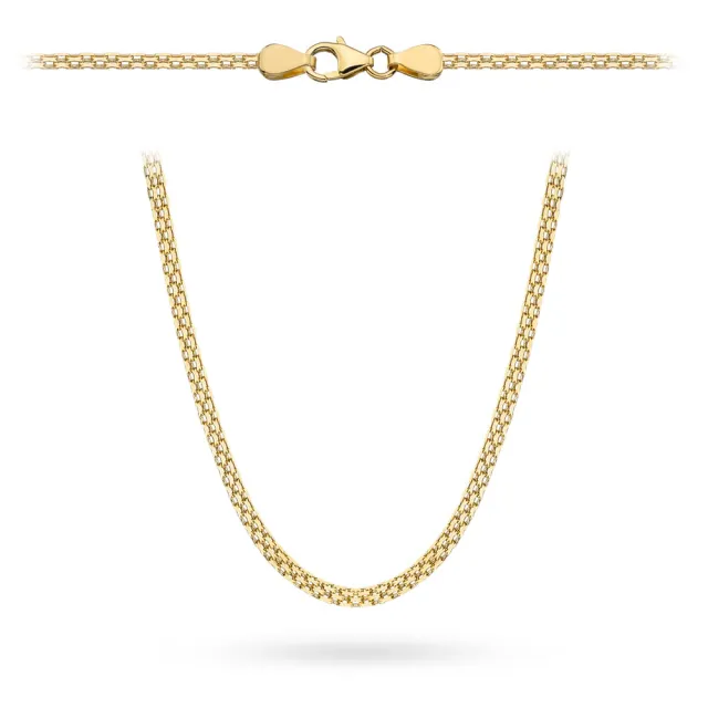 ⭐ Łańcuch złoty bismarck 45cm - 3mm ♥ Ergold