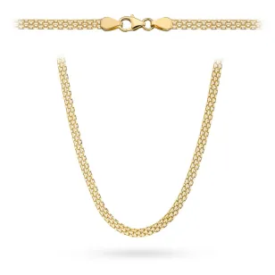⭐ Łańcuch złoty bismarck 45cm - 4mm ♥ Ergold