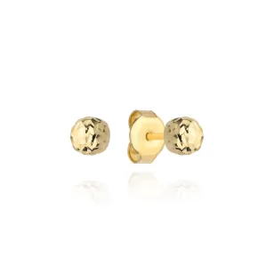 ⭐ Kolczyki kulki super lekkie diamentowane 3 mm pr. 333 ♥ Ergold