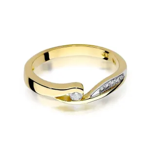 Złoty pierścionek z diamentem EY-82 0,08ct