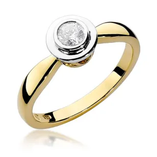 Złoty pierścionek z diamentem EY-294 0,30ct