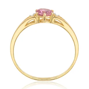 Gold Ring Zirconie Nur ein Smaragd | ergold